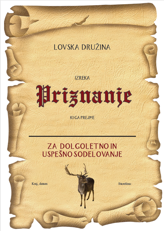 Priznanje z logom LD